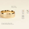 7mm Ice Matte Brushed Beveled Edge Men's Wedding Band