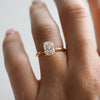 1.5-3.0 CT Elongated Cushion CVD Diamond Solitaire Engagement Ring