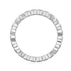 Hexagonal Style Full Eternity Pave Setting Wedding Band