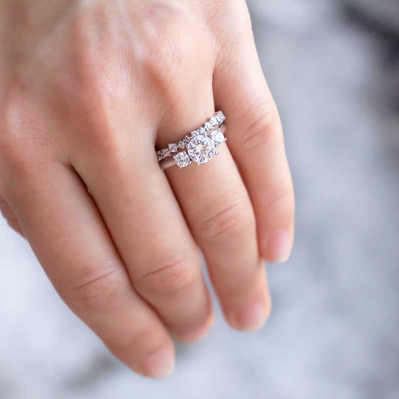 0.54ctw Round Brilliant Cut Full  Eternity Wedding Band