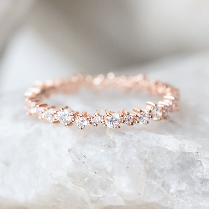 0.54ctw Round Brilliant Cut Full  Eternity Wedding Band