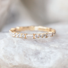 Round and Baguette Cut Full Eternity Wedding Band