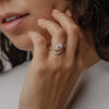 1.0CT-2.0CT Marquise Cut Moissanite Diamond Unique Engagement Ring