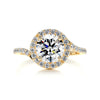 1.75 Carat · Round Halo ·  Moissanite Engagement Ring
