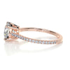 2.55 Carat · Round Pave ·  Moissanite Engagement Ring Set