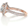 4.2 Carat · Round Halo Triple Pave Vintage Moissanite Engagement Ring