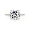 4.10 Carat Cushion Pave Moissanite Engagement Ring