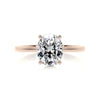 1.91 Carat Oval Solitaire Moissanite Diamond Engagement Ring
