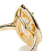 2.70 Carat Pear Halo Moissanite Diamond Dainty Engagement Ring