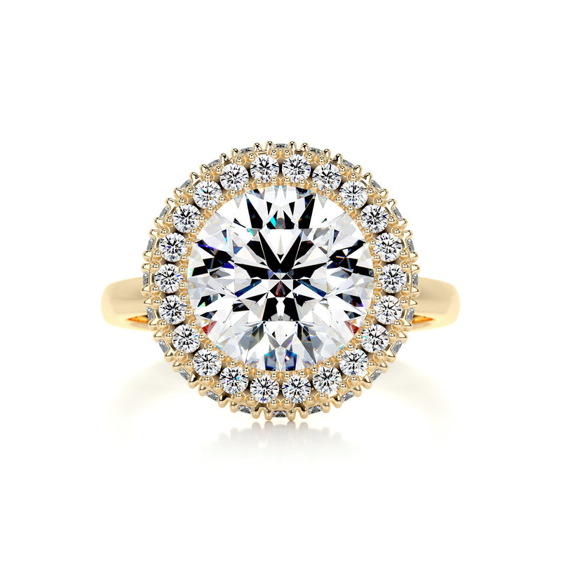 2.60 Carat · Round Halo ·  Moissanite Engagement Ring