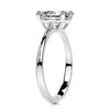 2.15 Carat Oval Solitaire Dainty Moissanite Engagement Ring