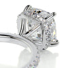 3.04 Carat Square Cushion Hidden Halo Moissanite Engagement Ring
