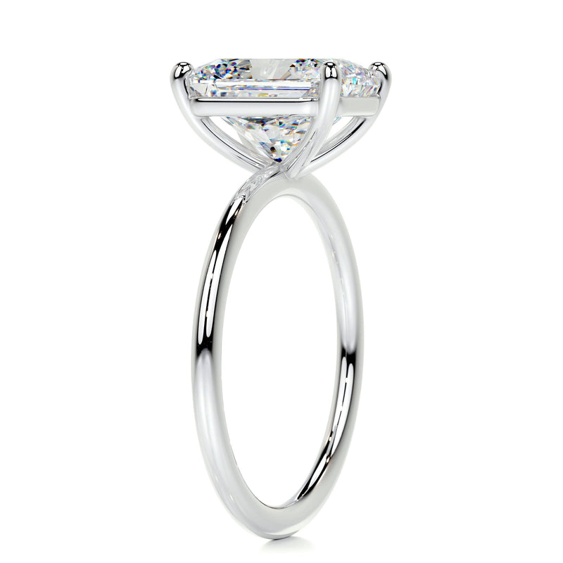 3.5 Ct Radiant Solitaire Moissanite Engagement Ring