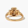 2.0CT-3.0CT Fancy Brown Emerald Cut Diamond Three Stone Engagement Ring