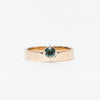 0.25CT-0.75CT Round Gradient Sapphire Monolith Engagement Ring