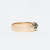 0.25CT-0.75CT Round Gradient Sapphire Monolith Engagement Ring