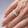 1.45CT Round Cut 5 Stone Style Moissanite Diamond Engagement Ring