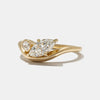1.0CT-2.0CT Oval & Marquise Cut Moissanite Diamond Curved Engagement Ring