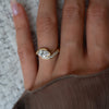 1.0CT-2.0CT Marquise Cut Moissanite Pave Diamond Engagement Ring