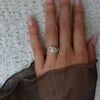 1.0CT-2.0CT Marquise Cut Moissanite Pave Diamond Engagement Ring
