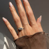 1.0CT-2.0CT Marquise Cut Moissanite Pave Diamond Engagement Ring
