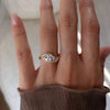 1.0CT-2.0CT Marquise Cut Moissanite Pave Diamond Engagement Ring