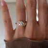 1.0CT-2.0CT Marquise Cut Moissanite Pave Diamond Engagement Ring