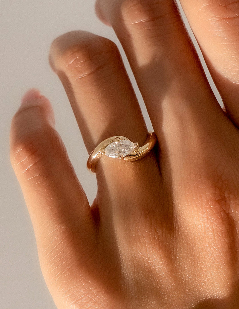 0.50 -1.50 CT Marquise Cut CVD Diamond Solitaire Engagement Ring- Custom Listing Ashley
