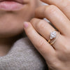 1.20CT Round Cut Vintage Inspired Moissanite Engagement Ring
