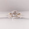 3.0CT Princess Moissanite Solitaire Hidden Halo Setting Engagement Ring