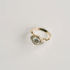 1.50CT-2.50CT Unique Bezel Round Cut Diamond Halo Engagement Ring