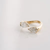 2.0CT To 4.0CT Pear Cut Moissanite Diamond Toi et Moi Engagement Ring | Two Stone Ring
