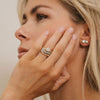 1.50CT-3.50CT Oval Cut Moissanite Diamond Unique Bypass Engagement Ring