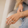1.50CT-3.50CT Oval Cut Moissanite Diamond Unique Bypass Engagement Ring