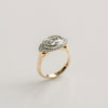 1.50CT-2.50CT Bezel Oval Cut Diamond Unique Halo Engagement Ring