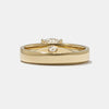 0.75CT-1.25CT East West Oval Cut Diamond Thick Solitaire Engagement Ring