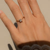 1.0CT-2.0CT Oval Cut Moissanite Unique Diamond Engagement Ring
