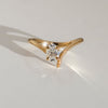 1.0CT-2.0CT Oval Cut Moissanite Unique Diamond Engagement Ring