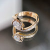 1.0CT-2.0CT Oval Cut Moissanite Unique Pave Diamond Engagement Ring