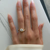 1.0CT-2.0CT Oval Cut Moissanite Diamond Unique Engagement Ring