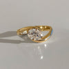1.0CT-2.0CT Oval Cut Moissanite Diamond Unique Engagement Ring
