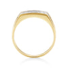 4mm Moissanite Men's Channel Set Wedding Band