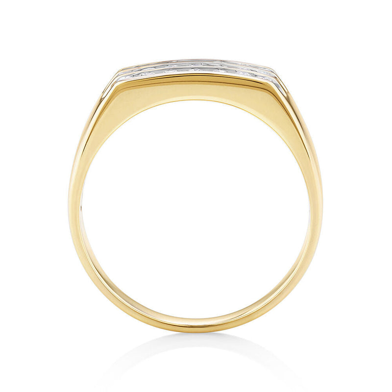4mm Moissanite Men's Channel Set Wedding Band