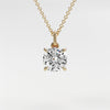 0.7 ctw Solitaire Cushion Diamond Necklace for Women