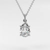 0.7 ctw Solitaire Pear Diamond Necklace for Women