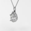 0.7 ctw Solitaire Pear Diamond Necklace for Women