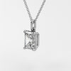 0.7 ctw Solitaire Radiant Diamond Necklace for Women