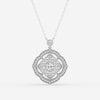 1.02 TCW Round Moissanite Diamond Cross Necklace