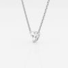 0.50 CT Trillion Moissanite Diamond Solitaire Necklace