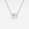 1.0 CT Oval Moissanite Diamond Solitaire Necklace